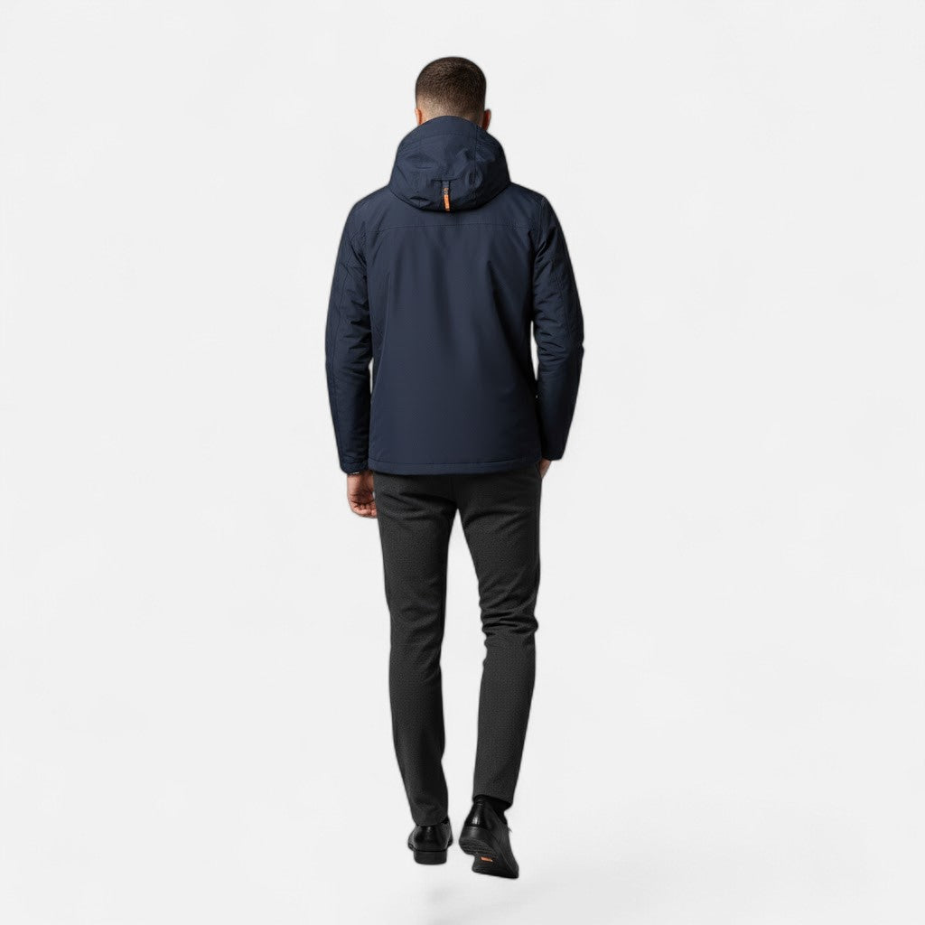 Da Uomo Giacca Tecnica Cappuccio Relax Urban Casual Moderna