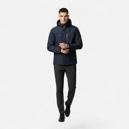 Da Uomo Giacca Tecnica Cappuccio Relax Urban Casual Moderna