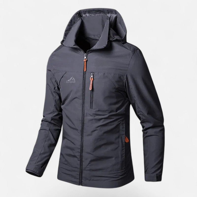 Da Uomo Giacca Tecnica Cappuccio Relax Urban Casual Moderna