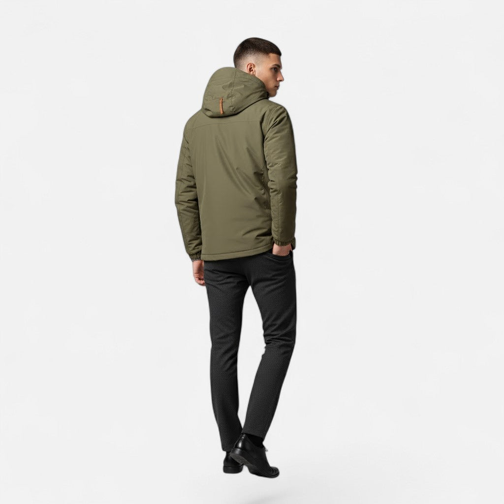 Da Uomo Giacca Tecnica Cappuccio Relax Urban Casual Moderna