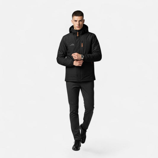 Da Uomo Giacca Tecnica Cappuccio Relax Urban Casual Moderna