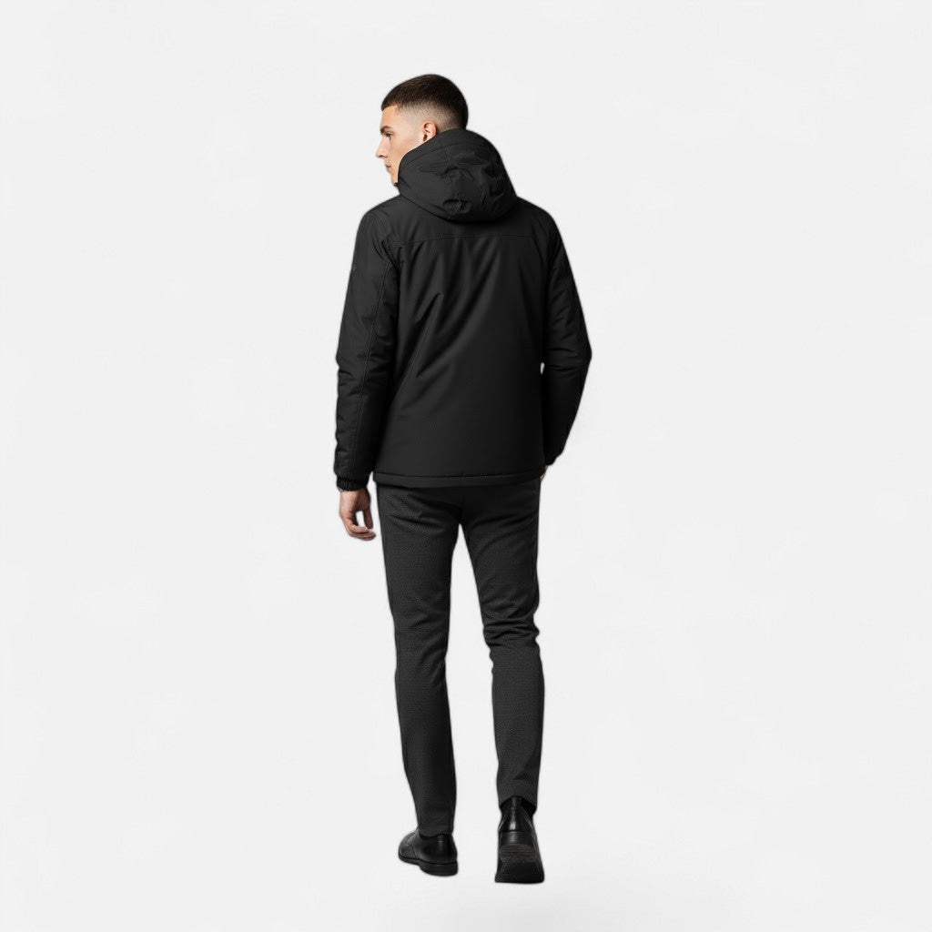 Da Uomo Giacca Tecnica Cappuccio Relax Urban Casual Moderna