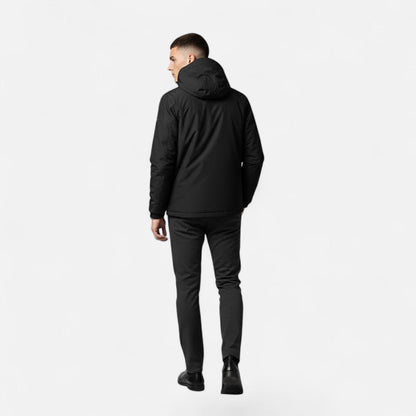 Da Uomo Giacca Tecnica Cappuccio Relax Urban Casual Moderna