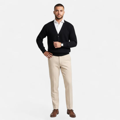 Da Uomo Cardigan Relax Scollo V Maglia Casual Moderna