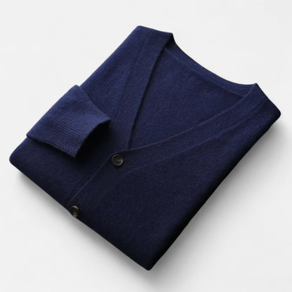 Da Uomo Cardigan Relax Scollo V Maglia Casual Moderna