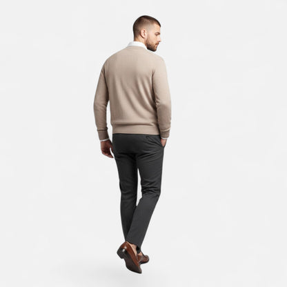 Da Uomo Cardigan Relax Scollo V Maglia Casual Moderna