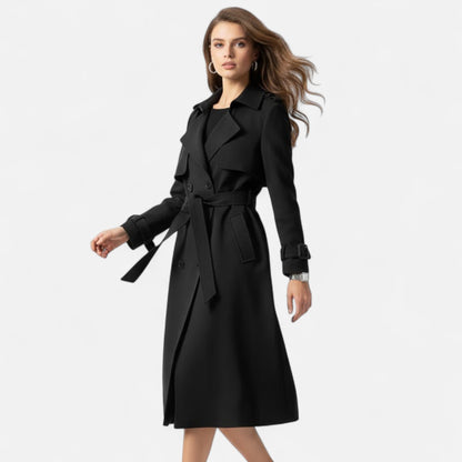 Da Donna Trench Midi Cintura Sartoriale Eleganza Casual Moderna