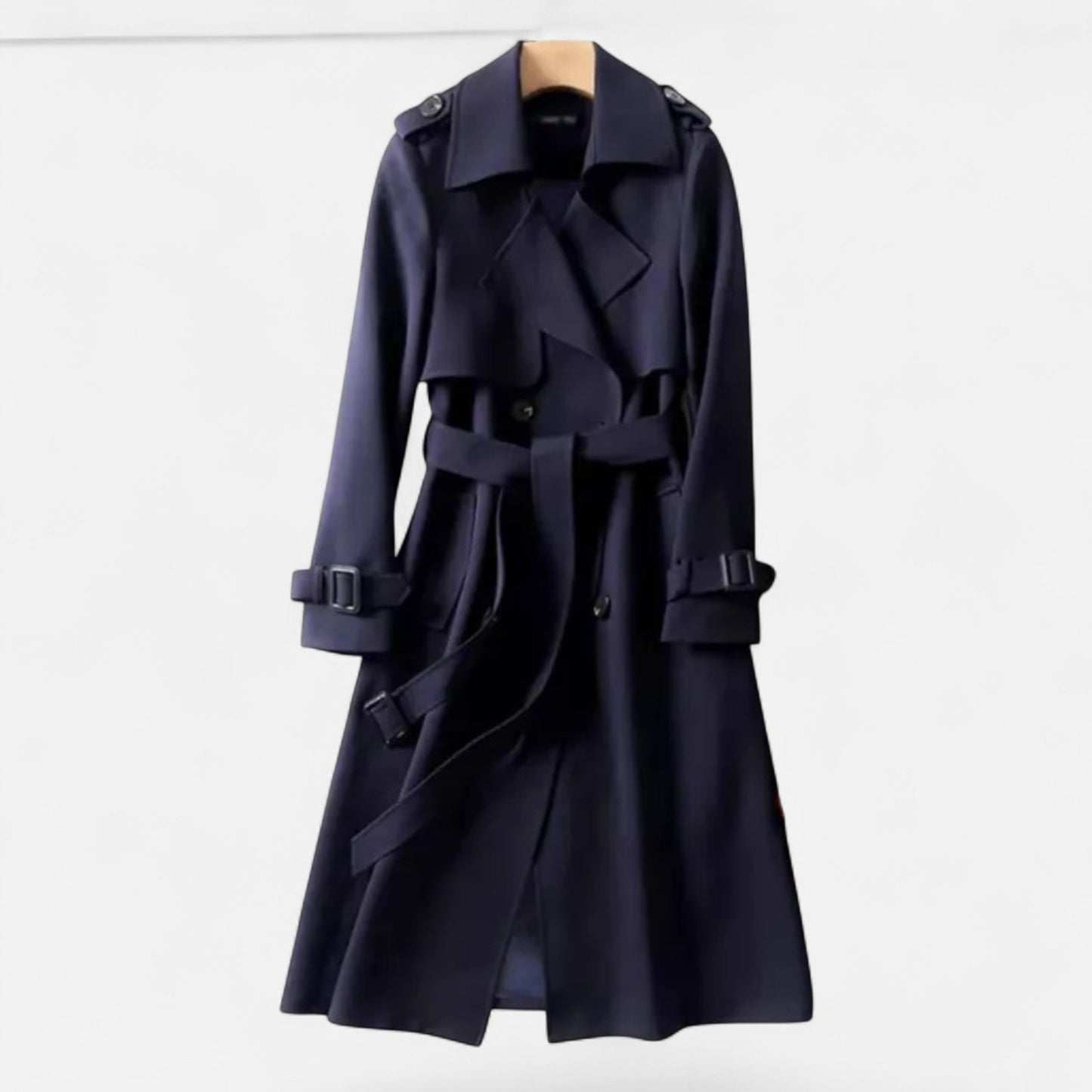 Da Donna Trench Midi Cintura Sartoriale Eleganza Casual Moderna