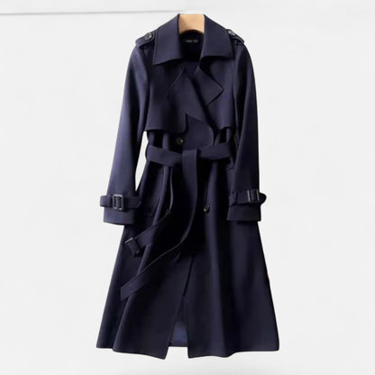 Da Donna Trench Midi Cintura Sartoriale Eleganza Casual Moderna