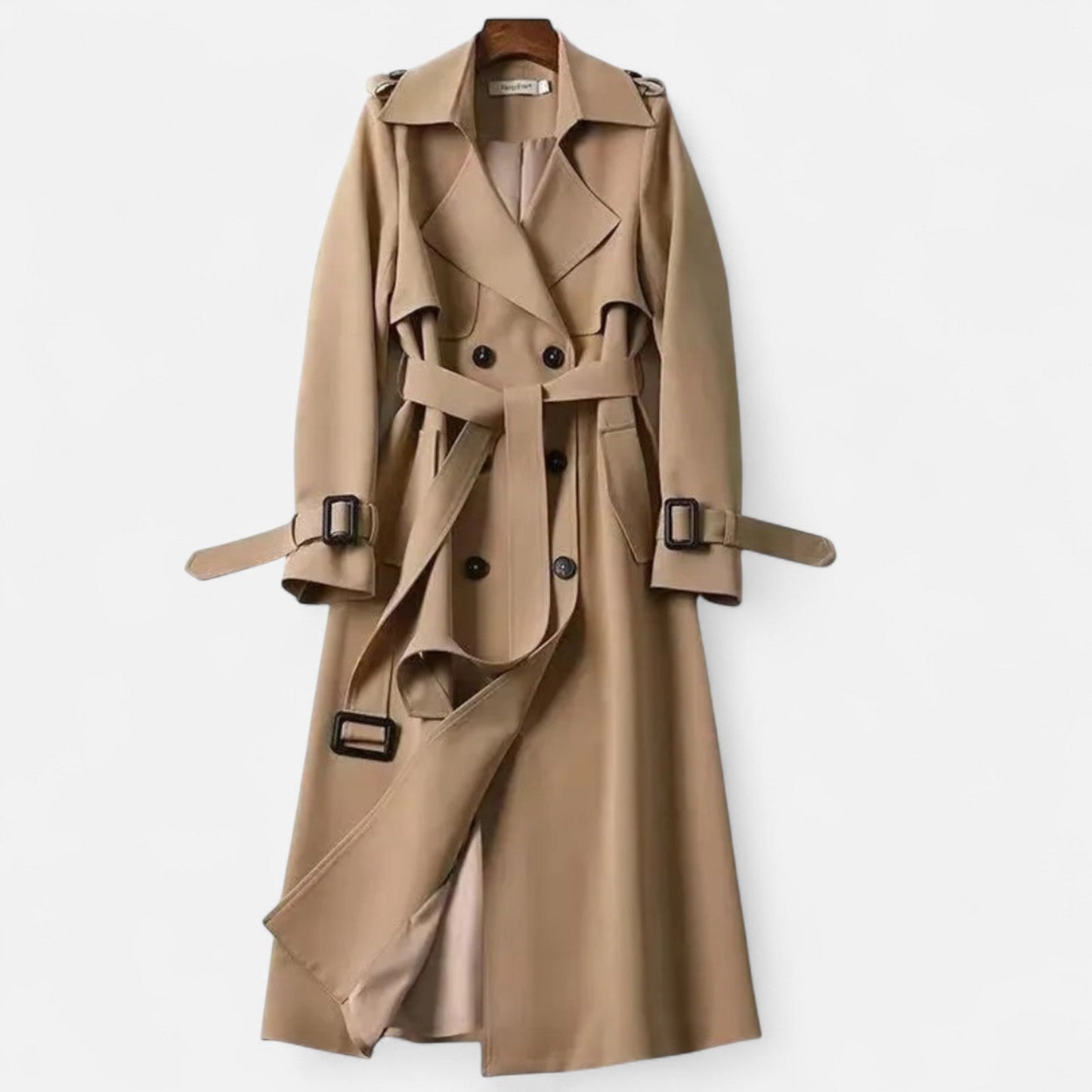 Da Donna Trench Midi Cintura Sartoriale Eleganza Casual Moderna