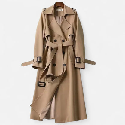 Da Donna Trench Midi Cintura Sartoriale Eleganza Casual Moderna