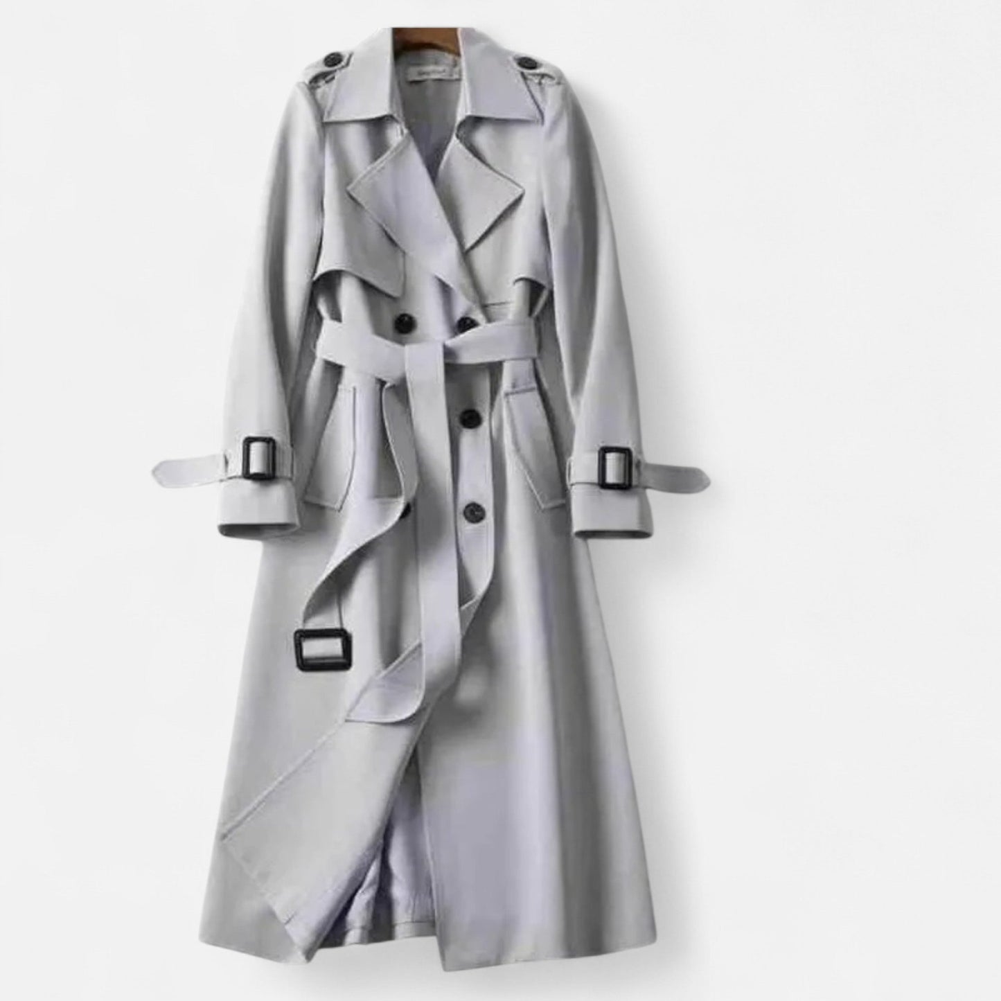 Da Donna Trench Midi Cintura Sartoriale Eleganza Casual Moderna