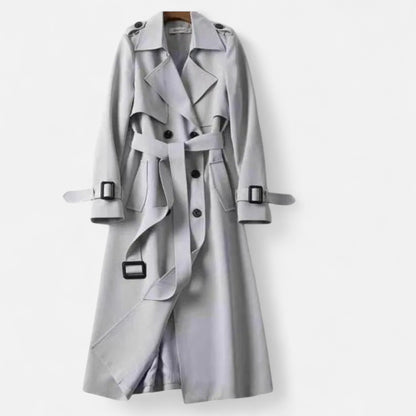 Da Donna Trench Midi Cintura Sartoriale Eleganza Casual Moderna