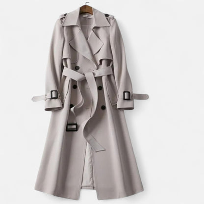Da Donna Trench Midi Cintura Sartoriale Eleganza Casual Moderna