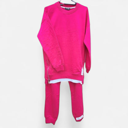 Da Donna Tuta Relax Felpa Spacchi Casual Moderna