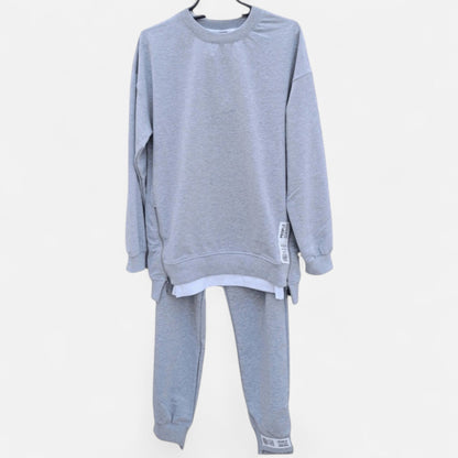 Da Donna Tuta Relax Felpa Spacchi Casual Moderna