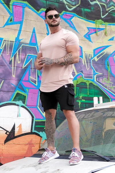 Da Uomo T-Shirt Essential Athletic Fit con Orlo Allungato