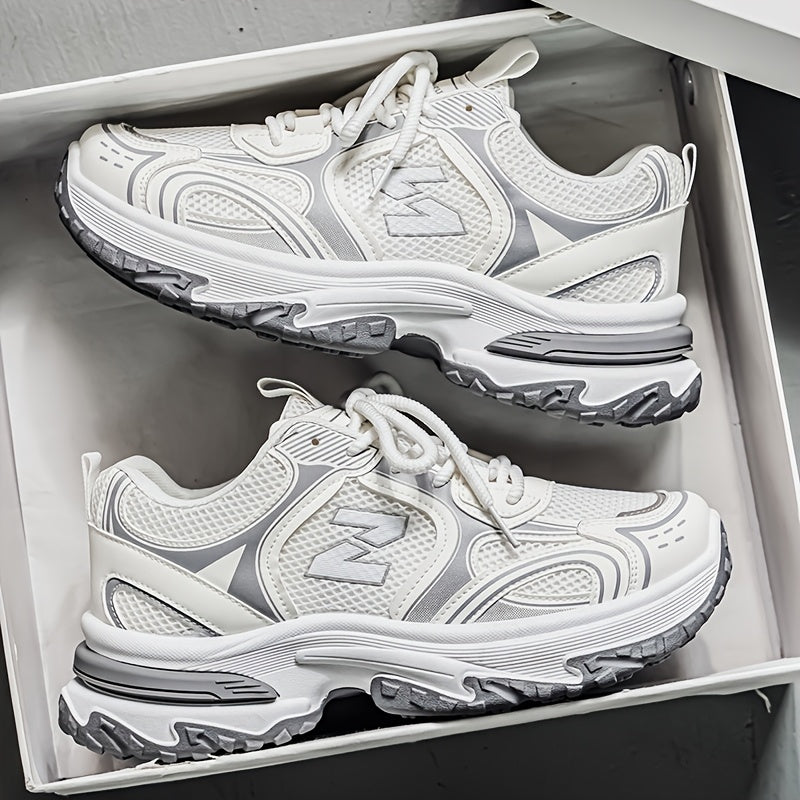 Da Uomo Sneakers Chunky Stringate Streetwear Casual Quotidiano