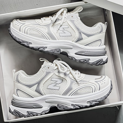 Da Uomo Sneakers Chunky Stringate Streetwear Casual Quotidiano