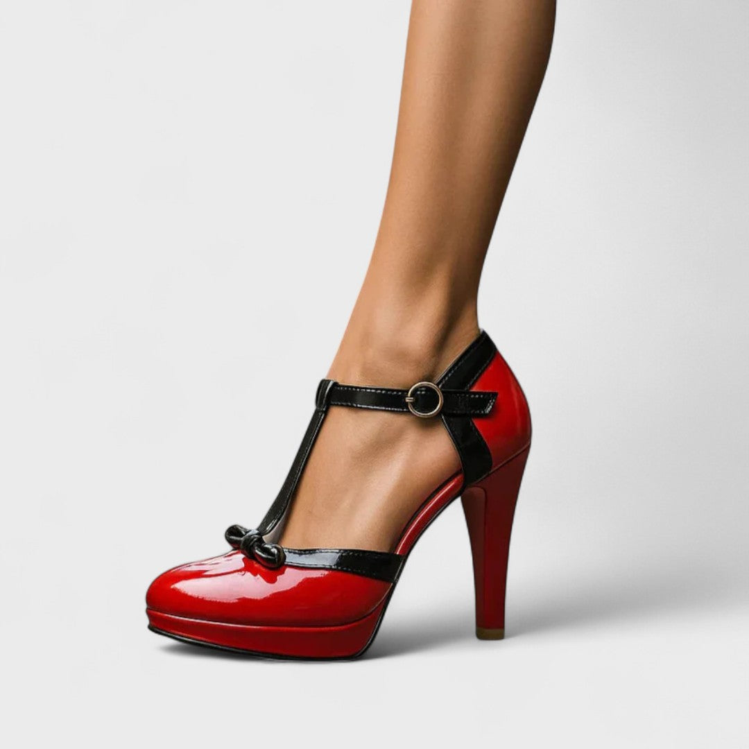 Da Donna Décolleté T-Strap con Plateau Eleganti da Cerimonia