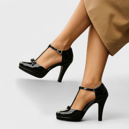 Da Donna Décolleté T-Strap con Plateau Eleganti da Cerimonia