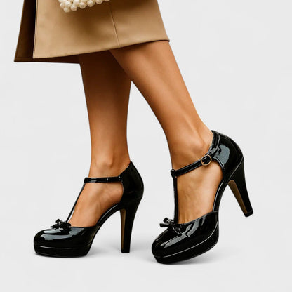 Da Donna Décolleté T-Strap con Plateau Eleganti da Cerimonia