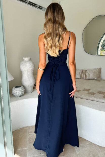 Da Donna Abito Maxi Spalline Sottili Bustier Eleganza Moderna