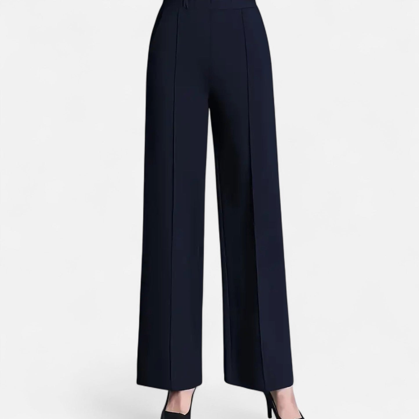 Da Donna Pantaloni Palazzo Alta Vita con Linea Fluida