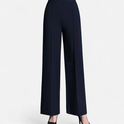 Da Donna Pantaloni Palazzo Alta Vita con Linea Fluida