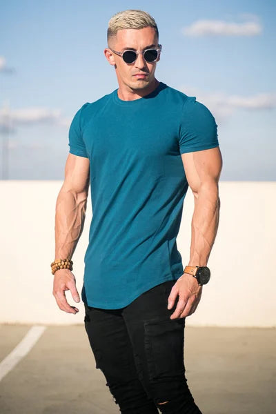 Da Uomo T-Shirt Athletic Extended Fit Performance Essential