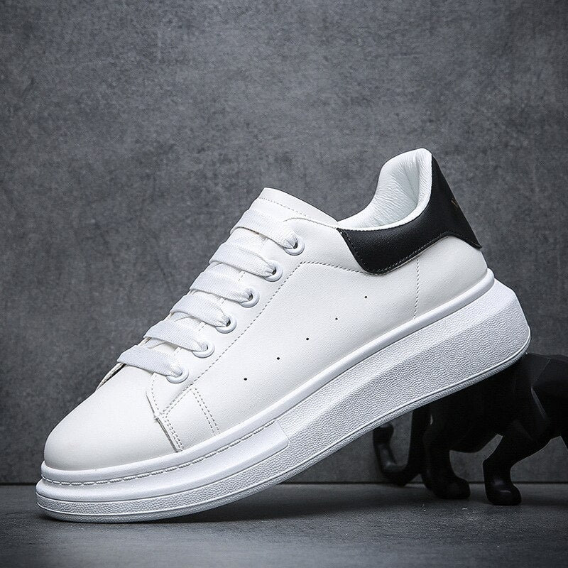 Da Uomo Sneakers Urban Minimal in Pelle Sintetica