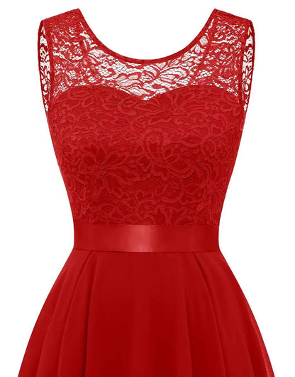 Da Donna Abito Elegante High-Low Asimmetrico da Cerimonia