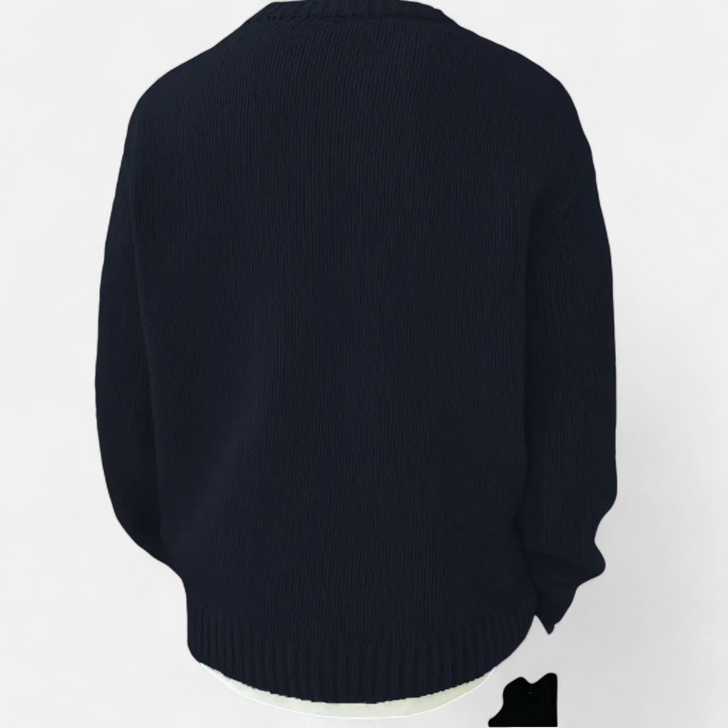 Da Uomo Maglione Girocollo Essential in Maglia Morbida