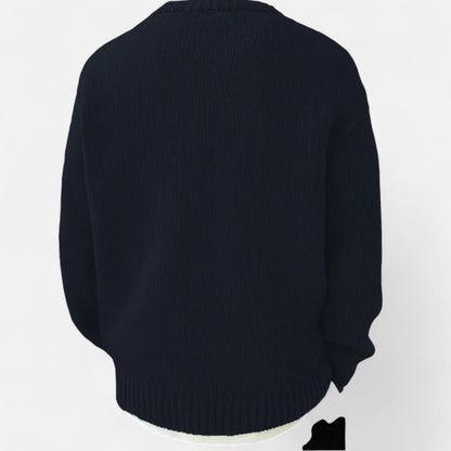 Da Uomo Maglione Girocollo Essential in Maglia Morbida