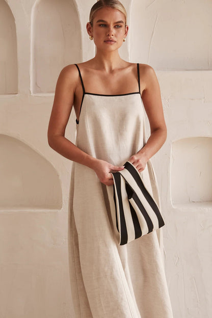 Da Donna Abito Maxi Spalline Sottili Silhouette Fluida Rilassata