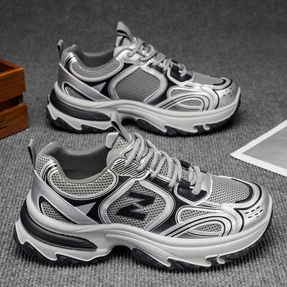 Da Uomo Sneakers Chunky Stringate Streetwear Casual Quotidiano