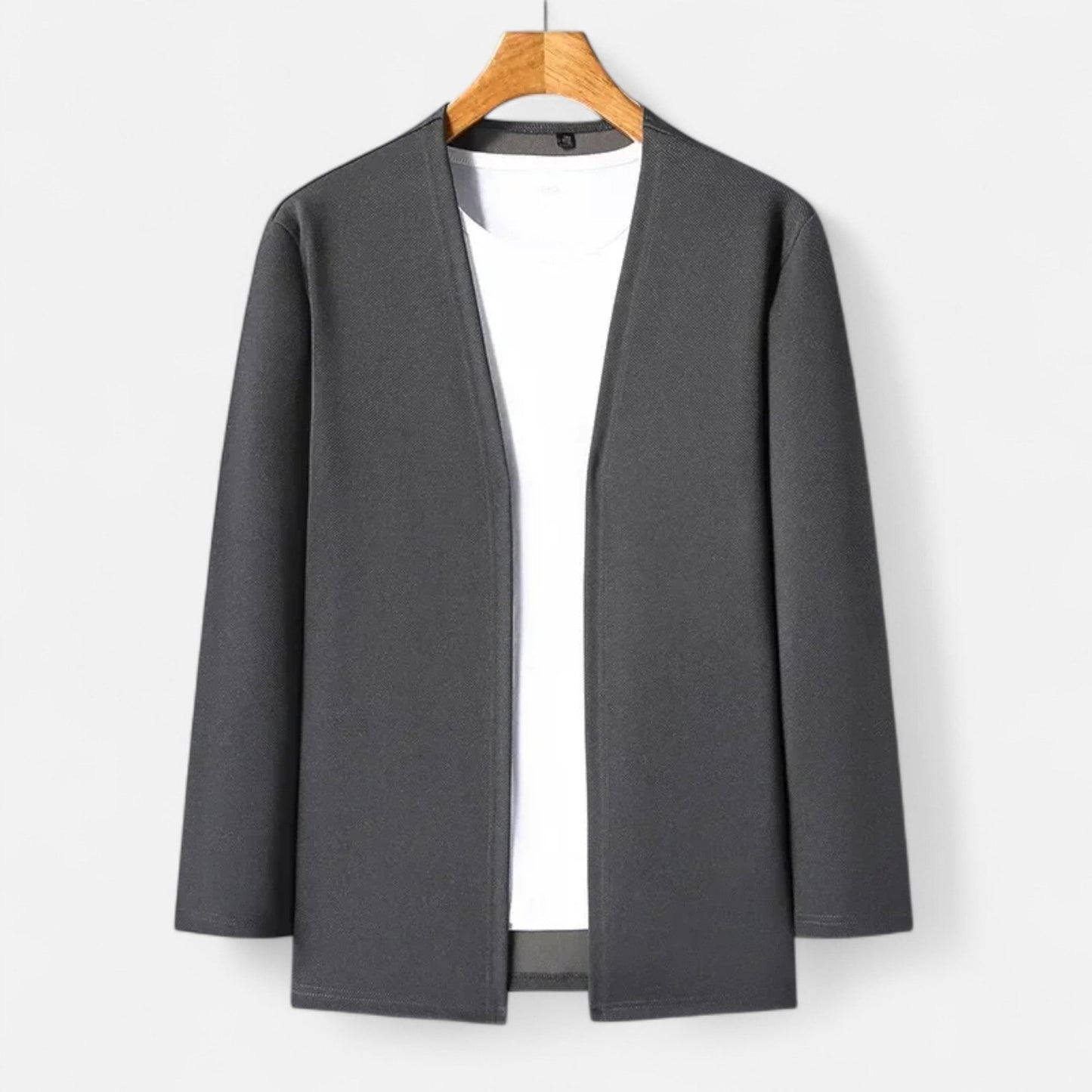 Da Uomo Cardigan Aperto Minimal Relax Fit Casual Moderno