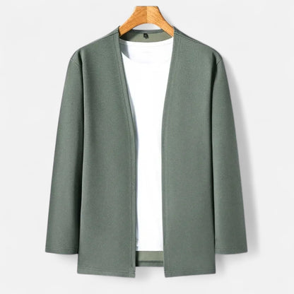 Da Uomo Cardigan Aperto Stile Minimal Eleganza Casual Moderna