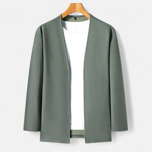 Da Uomo Cardigan Aperto Stile Minimal Eleganza Casual Moderna