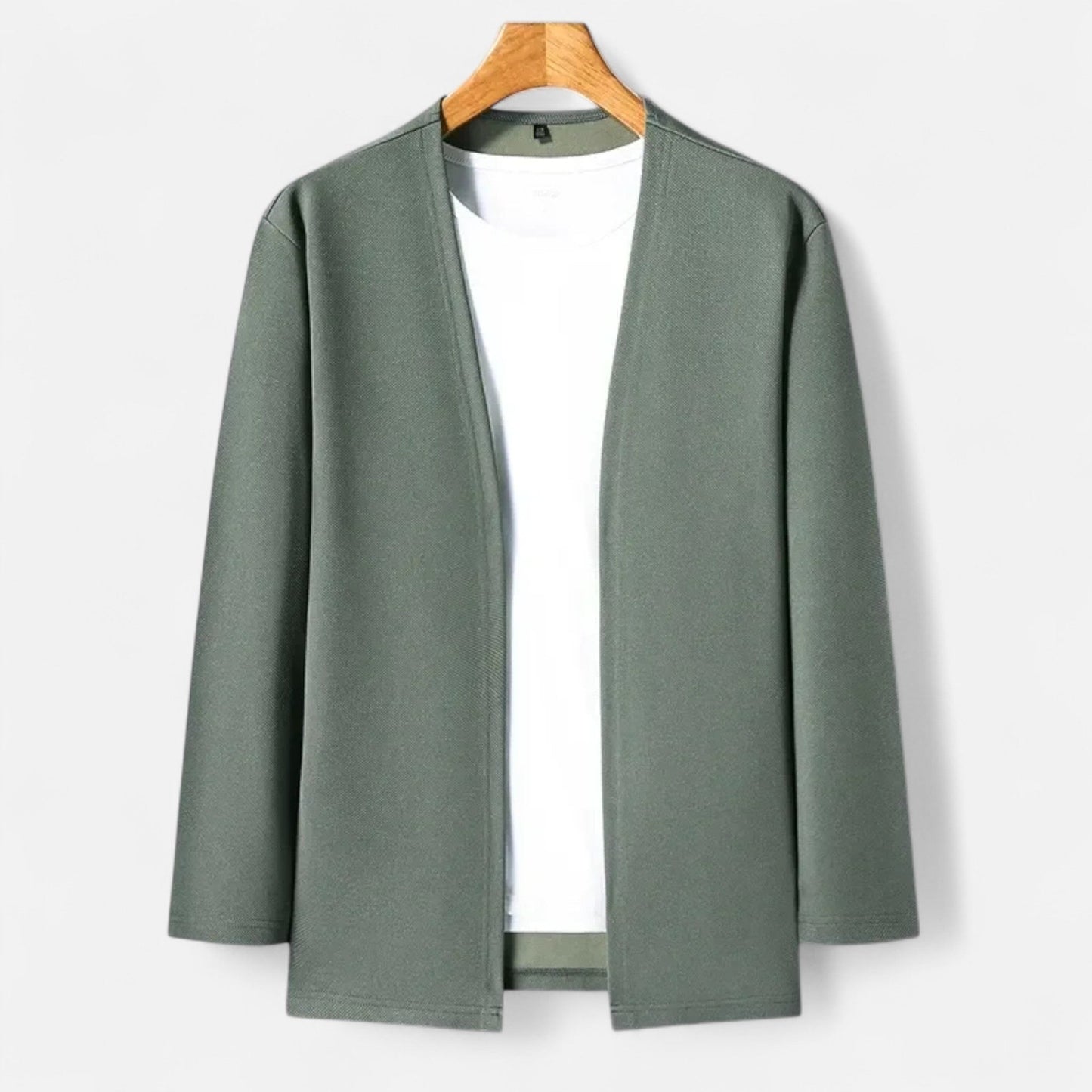 Da Uomo Cardigan Aperto Minimal Relax Fit Casual Moderno