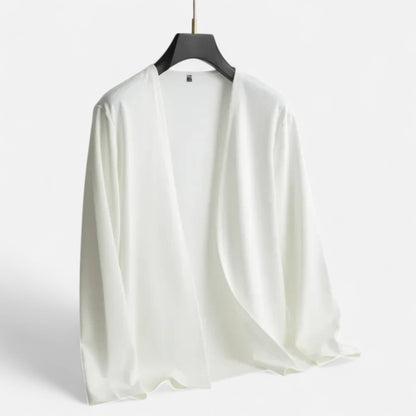 Da Uomo Cardigan Aperto Stile Minimal Eleganza Casual Moderna