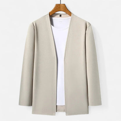 Da Uomo Cardigan Aperto Minimal Relax Fit Casual Moderno