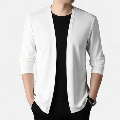 Da Uomo Cardigan Aperto Stile Minimal Eleganza Casual Moderna