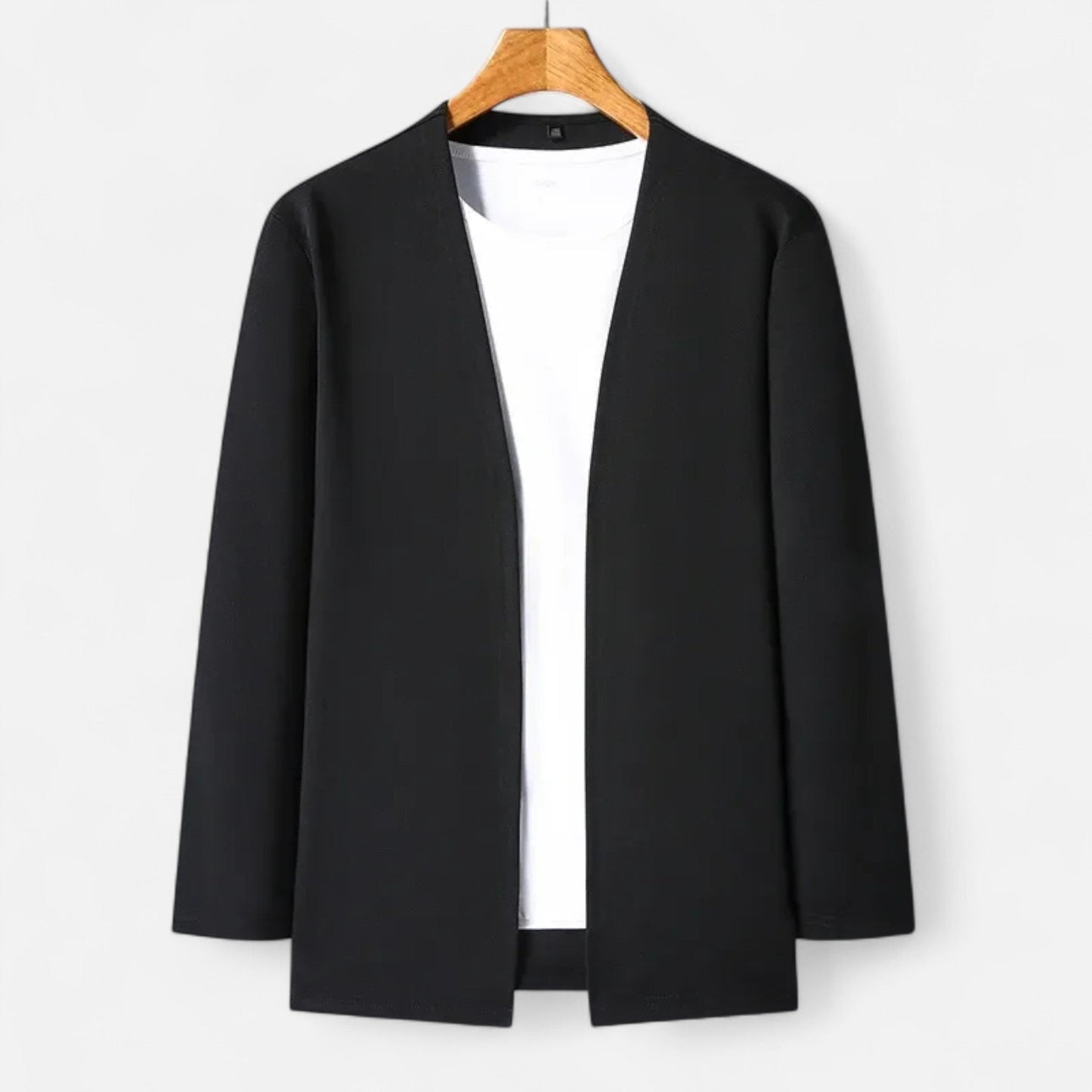 Da Uomo Cardigan Aperto Minimal Relax Fit Casual Moderno