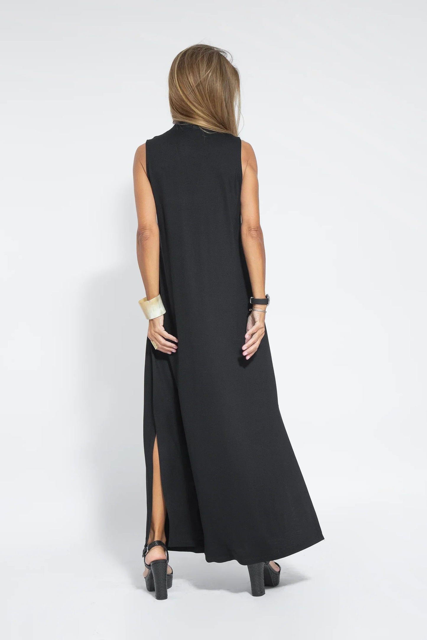 Da Donna Abito Maxi Scollo V Smanicato Eleganza Moderna