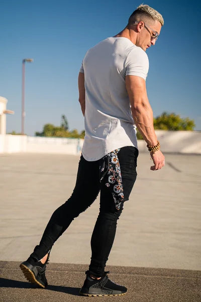 Da Uomo T-Shirt Athletic Extended Fit Performance Essential
