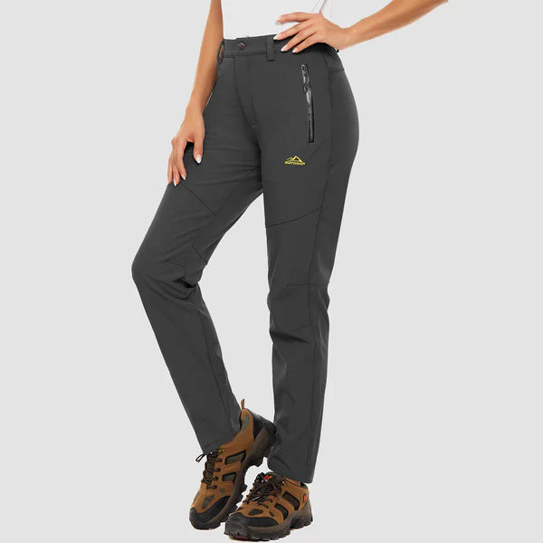 Da Donna Pantaloni Tecnici Outdoor con Fodera Termica
