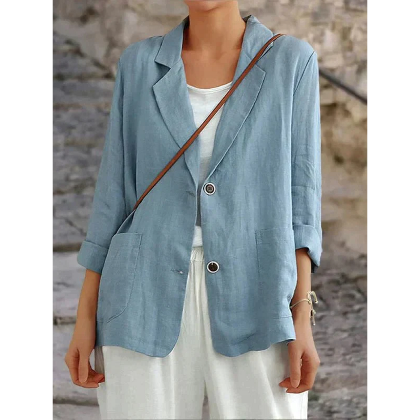 Da Donna Blazer in Lino Leggero dal Taglio Elegante