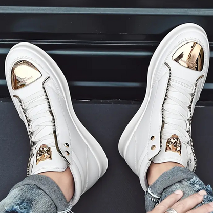 Da Uomo Sneakers High Top Zip Urban Street Moderna