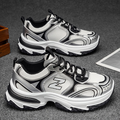 Da Uomo Sneakers Chunky Stringate Streetwear Casual Quotidiano